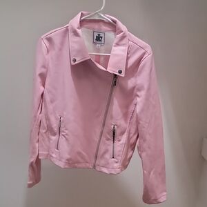 Juicy Couture Light Pink Leather Jacket
